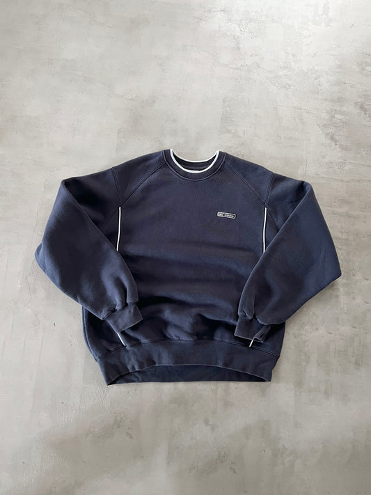NAVY ADIDAS SWEATER - 2000S - M