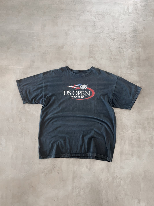 FADED BLACK US OPEN TENNIS TEE - 2000S - XL