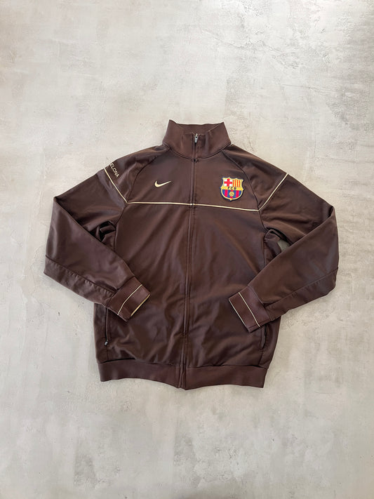Vintage Fc Barcelona Nike Jacket Brown