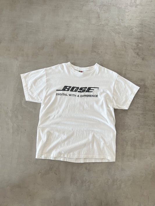 WHITE BOSE PROMO TEE - 1990S - L