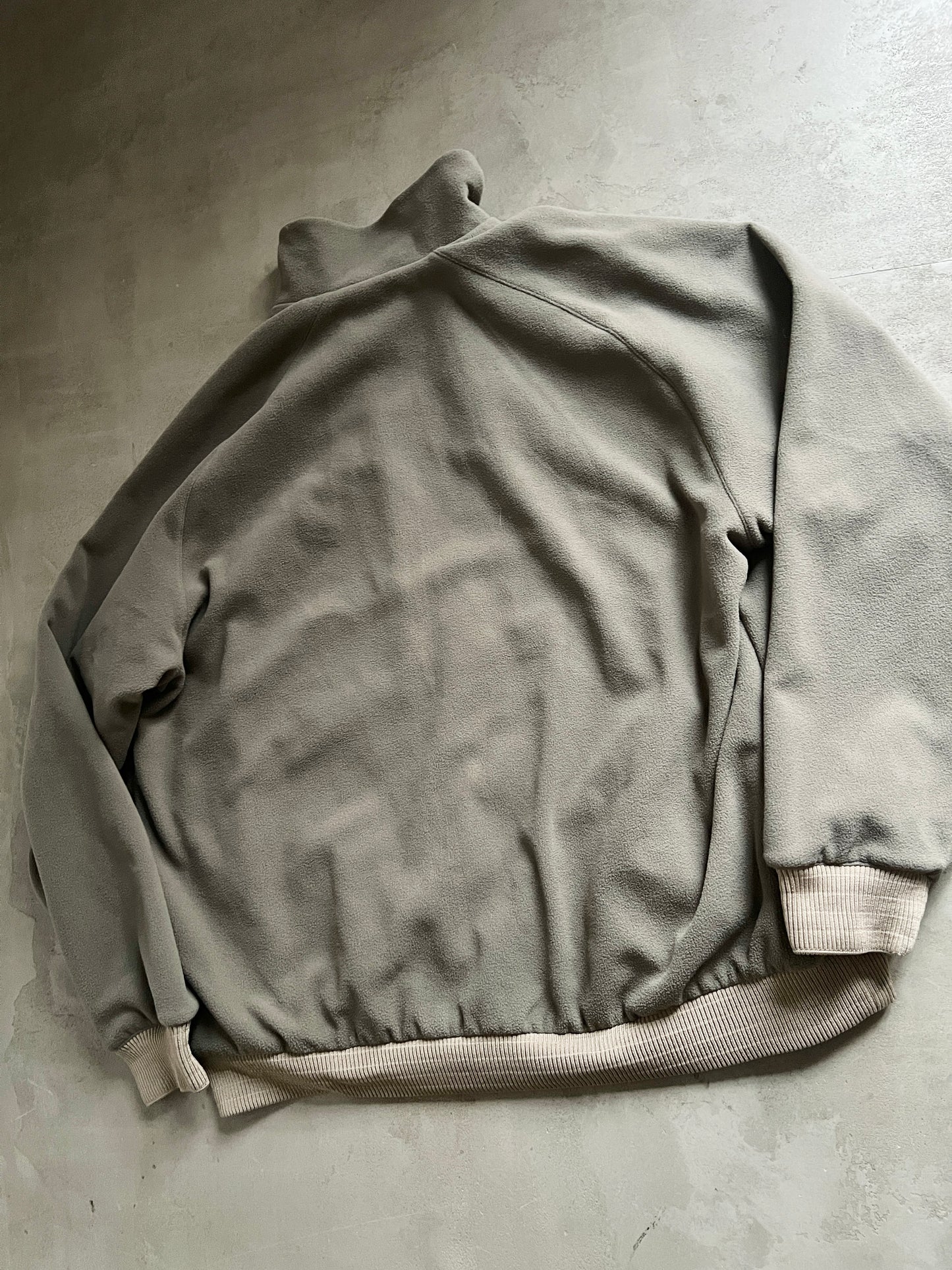 BEIGE NIKE FLEECE REVERSIBLE - 2000S - L