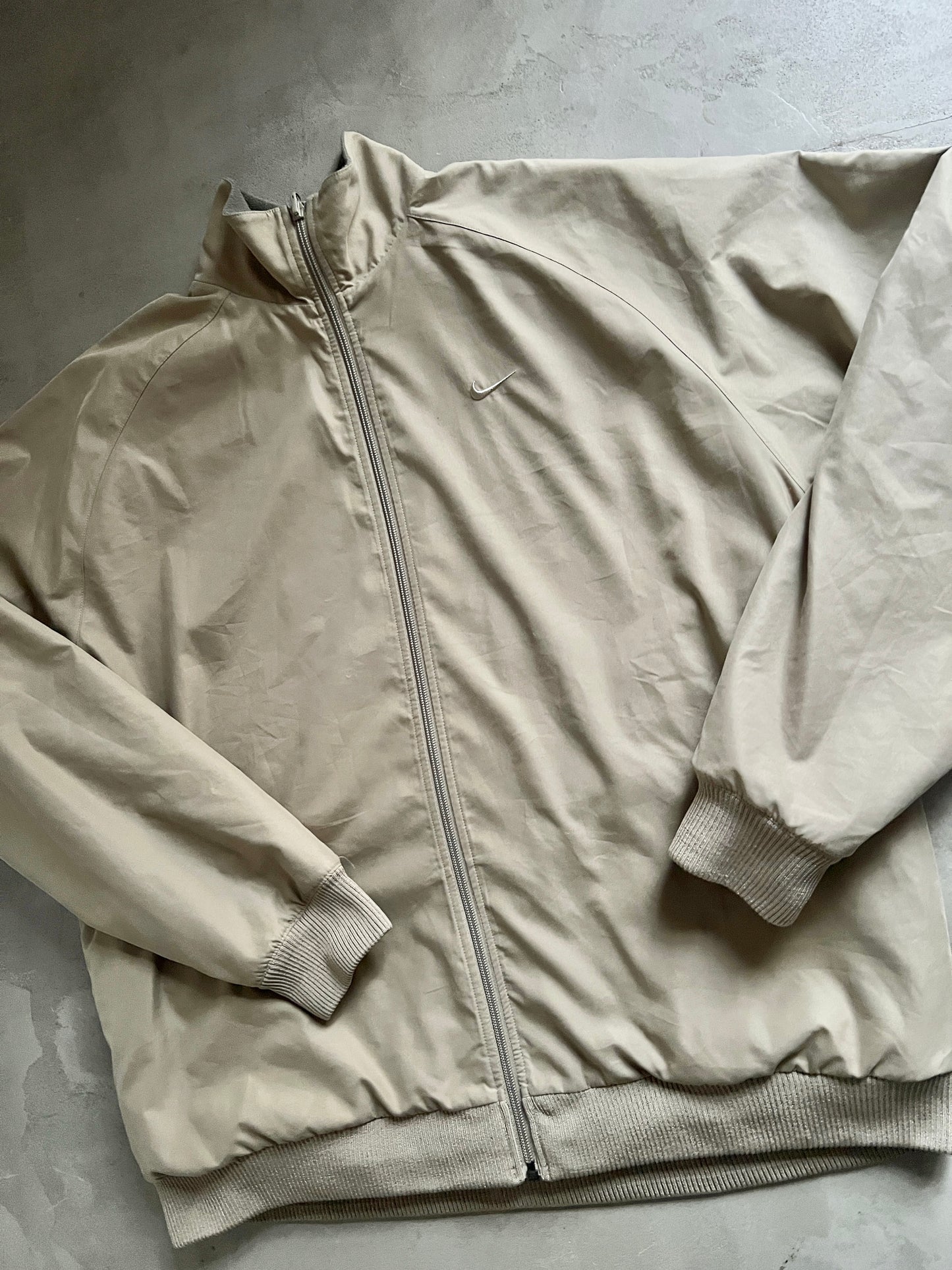 BEIGE NIKE FLEECE REVERSIBLE - 2000S - L