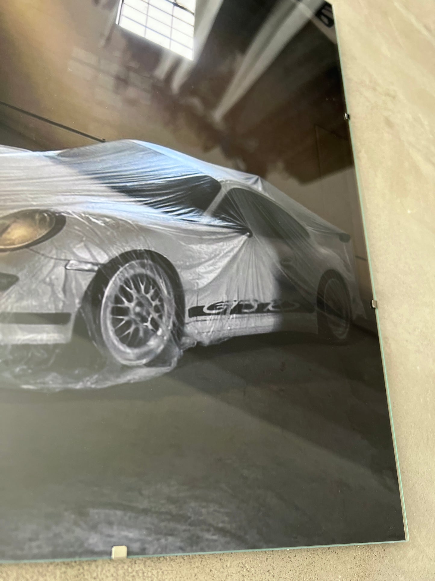 COVERED PORSCHE GT3 RS GLASS PRINT