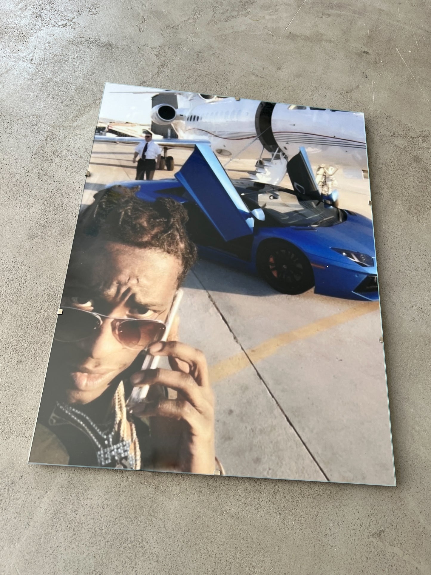 YOUNG THUG x LAMBO GLASS PRINT