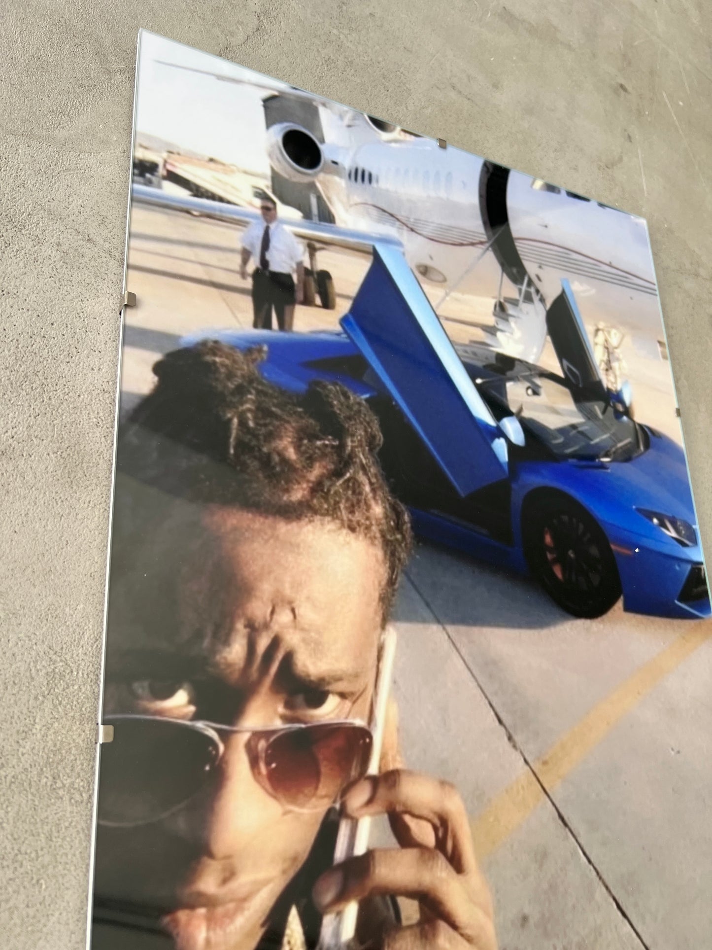 YOUNG THUG x LAMBO GLASS PRINT