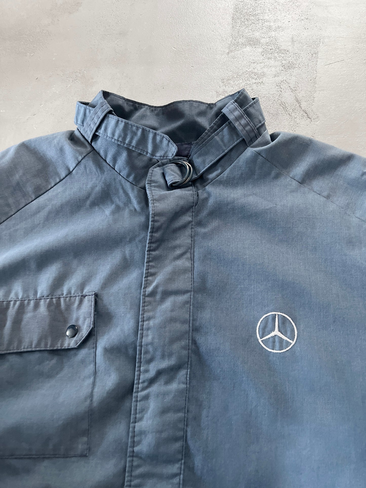 BLUE MERCEDES BENZ JACKET - 1990S - M/L
