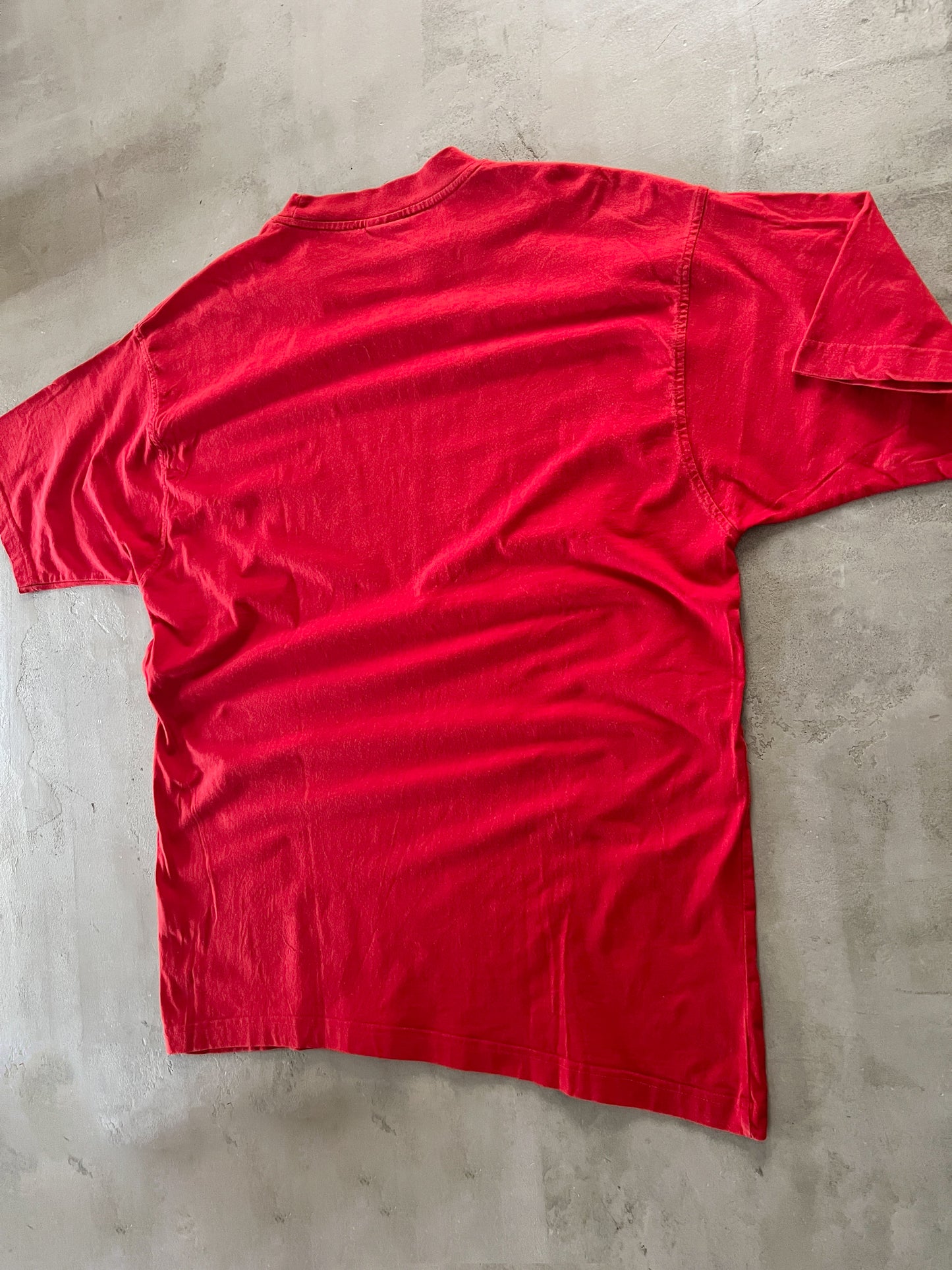 RED FERRARI RACING TEE - 1990S - XXL