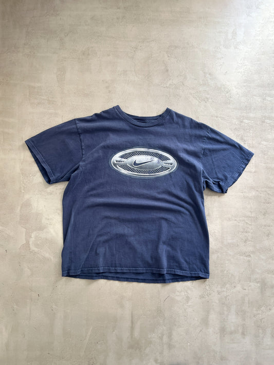 FADED NAVY NIKE TEE - 1990S - L