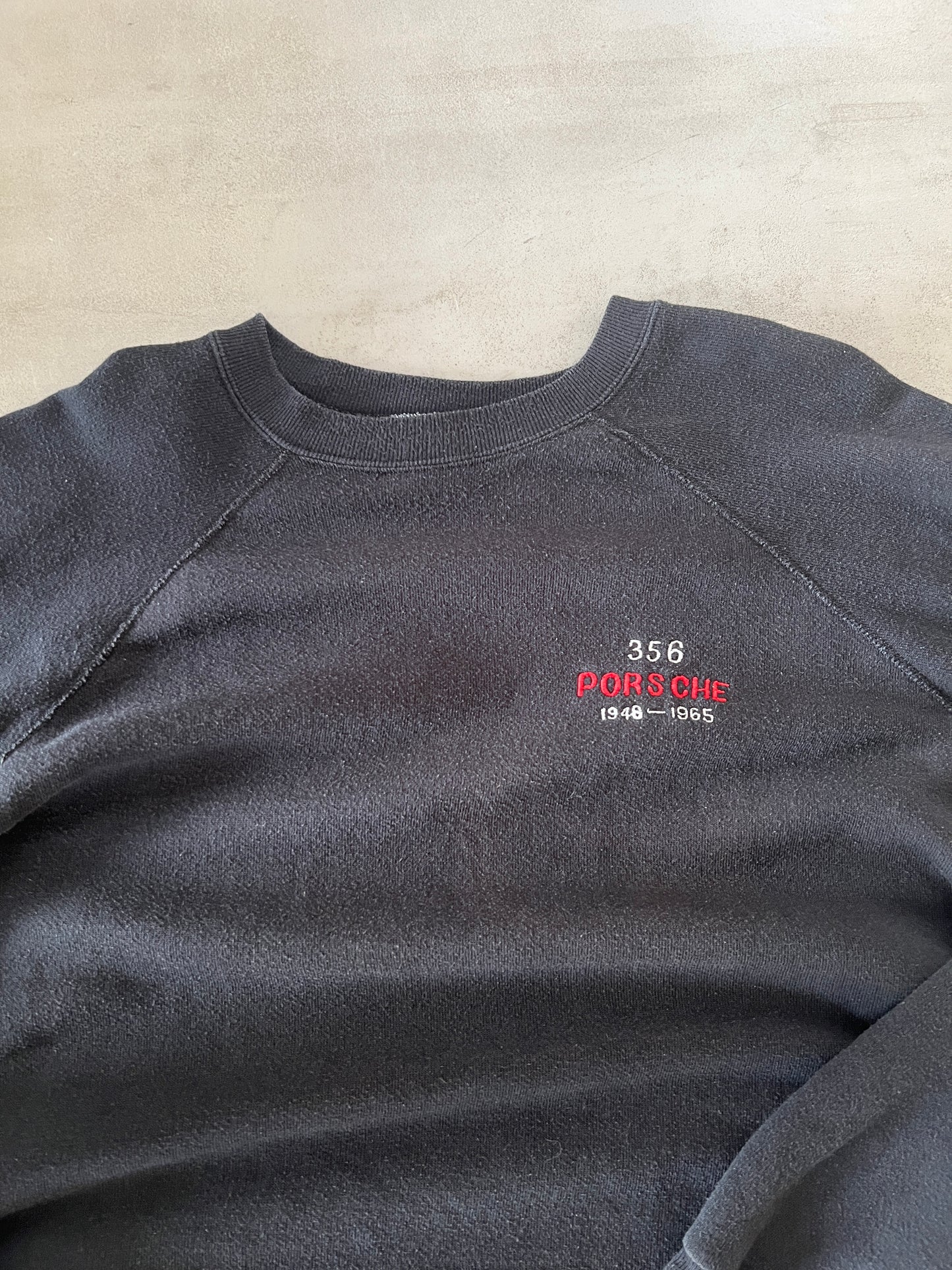 BLACK PORSCHE 356 SWEATER - 1990S - XXL
