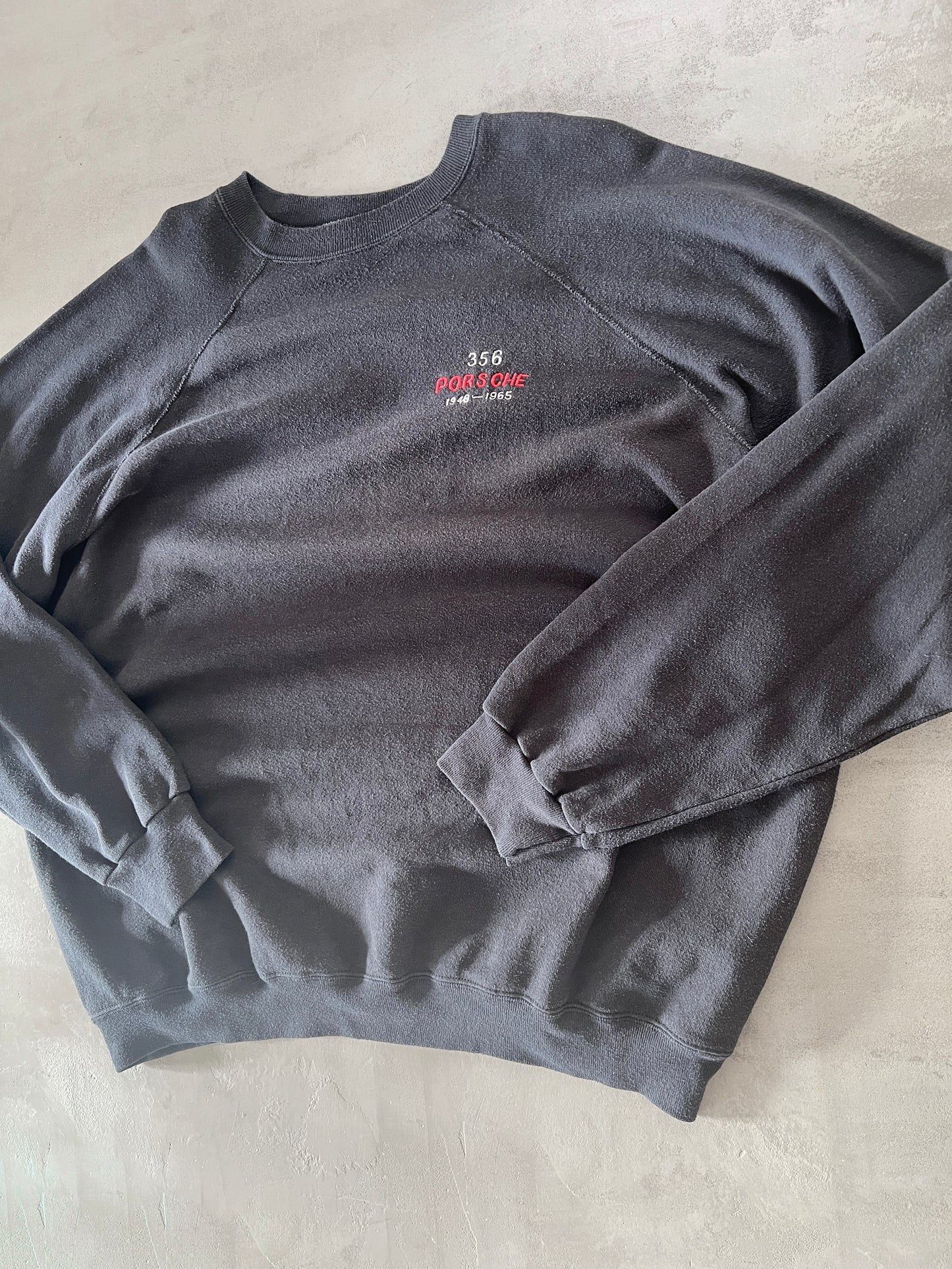 BLACK PORSCHE 356 SWEATER - 1990S - XXL