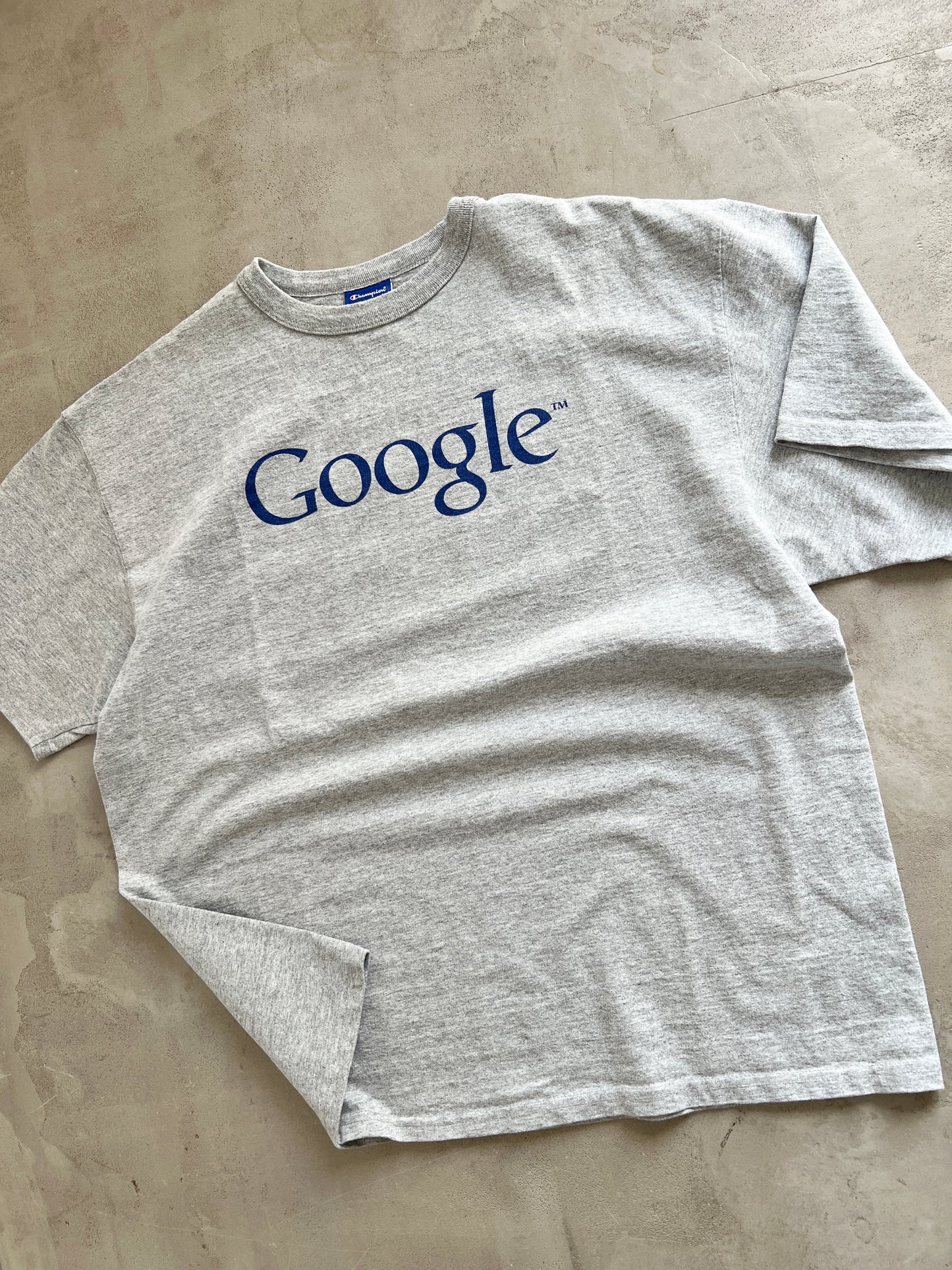 GREY GOOGLE PROMO TEE - 1990S - L