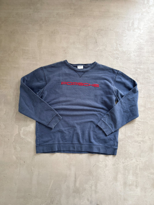 FADED NAVY PORSCHE SWEATER - 2000S - M/L