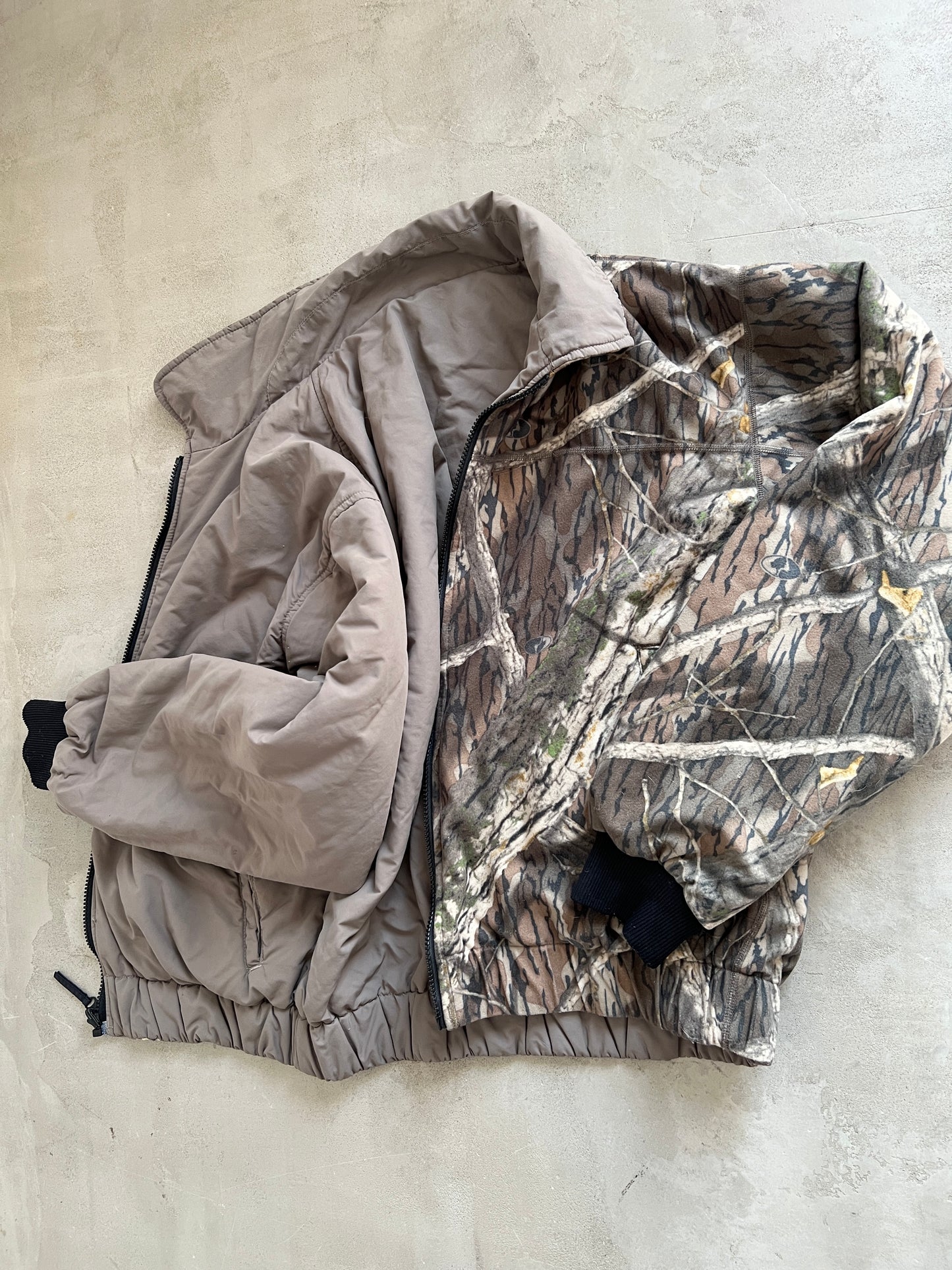 REALTREE 2 SIDE FLEECE JACKET - 2000S - M/L