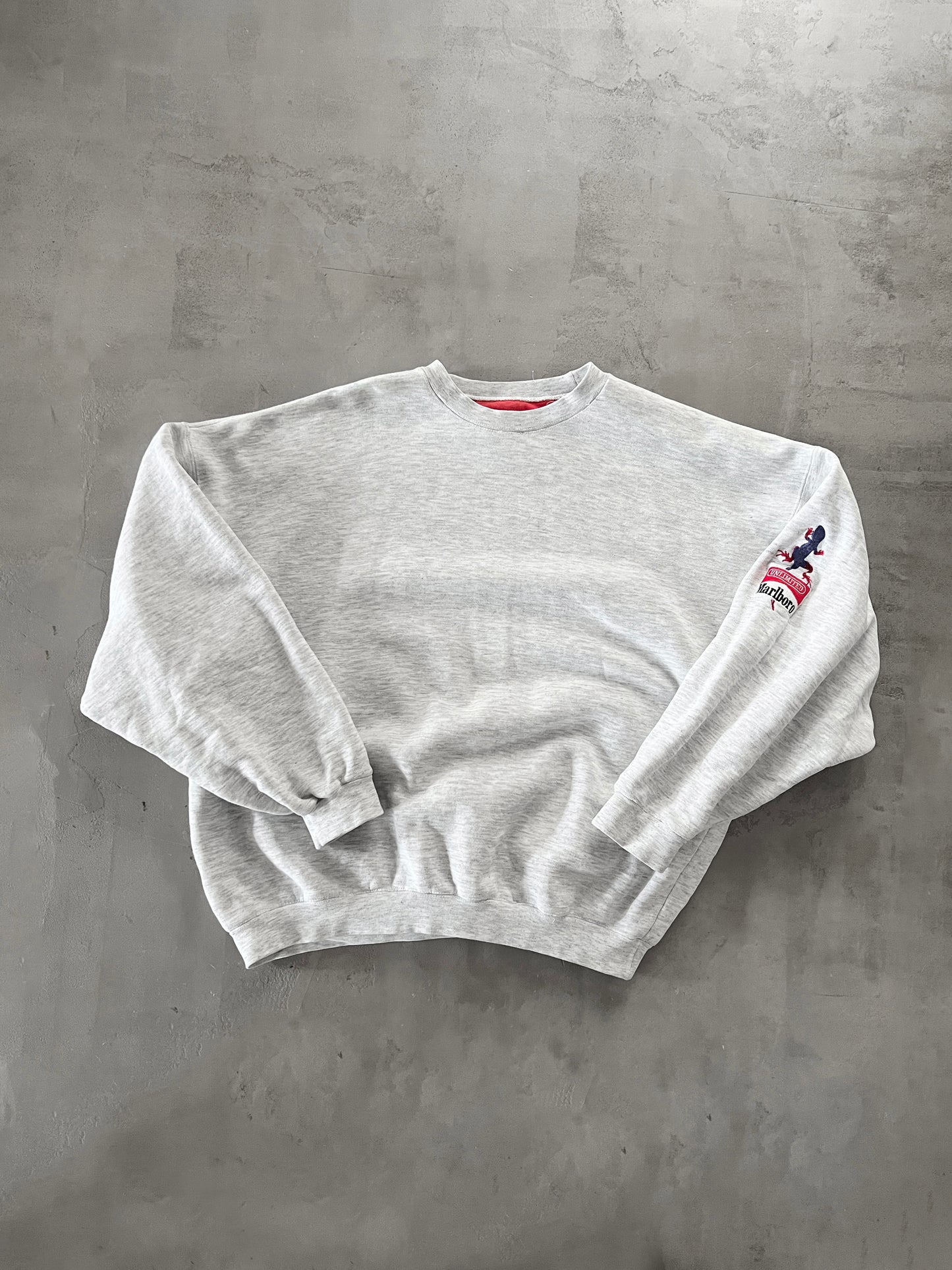 GREY MARLBORO SWEATER - 1990S - M