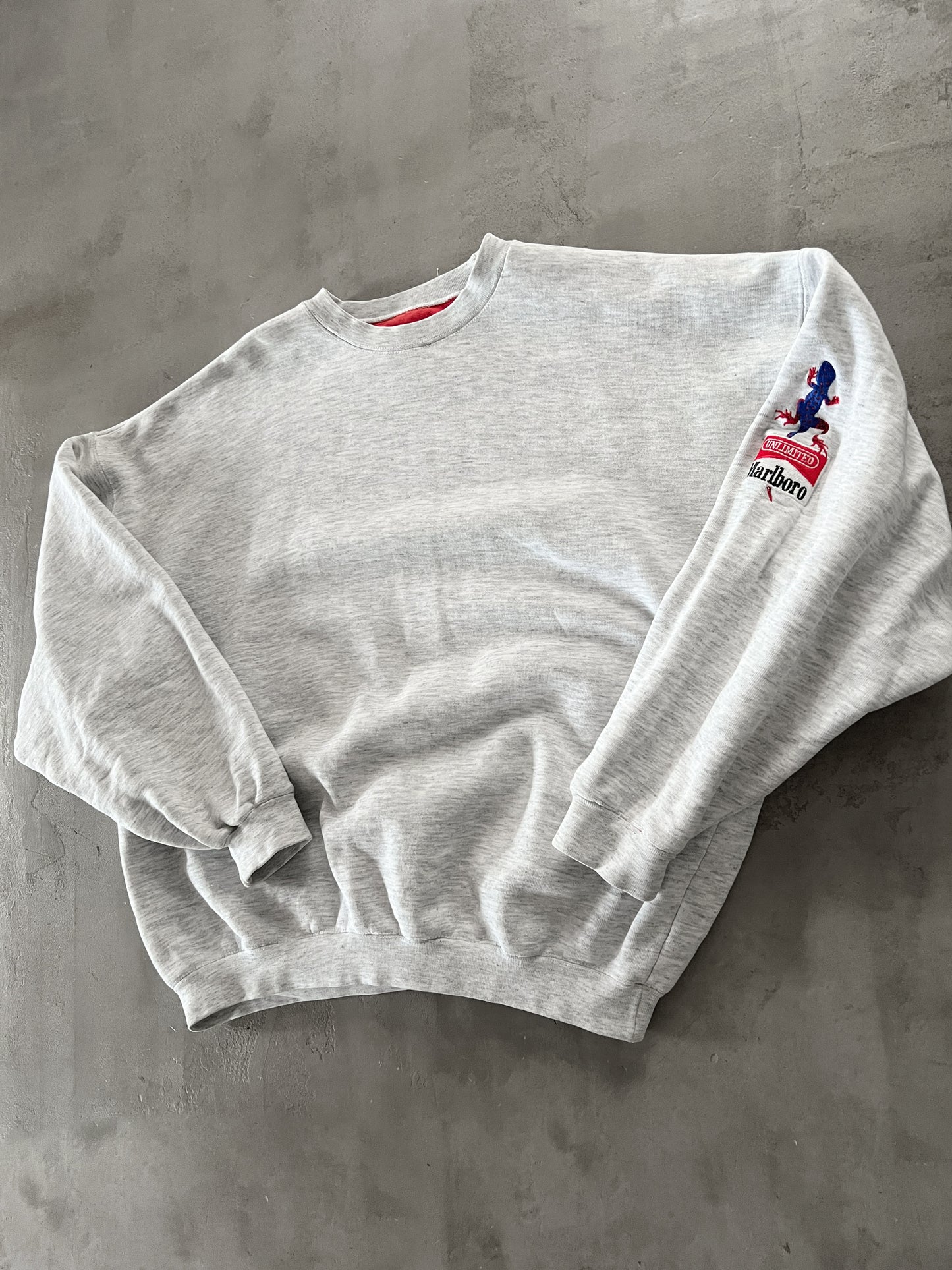 GREY MARLBORO SWEATER - 1990S - M