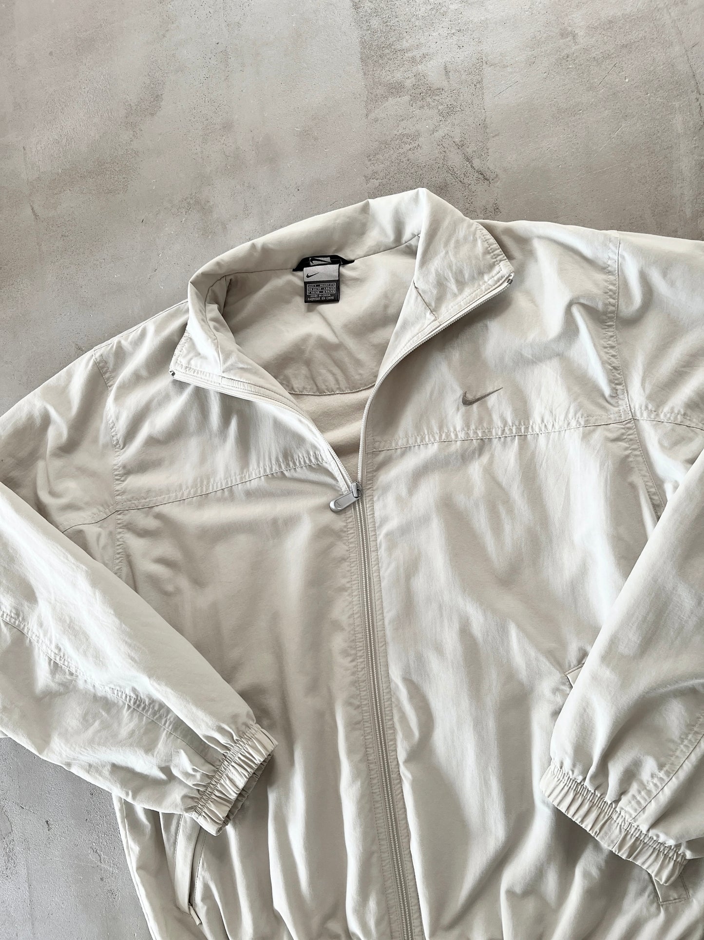 CREME NIKE TRACK JACKET - 2000S - L/M