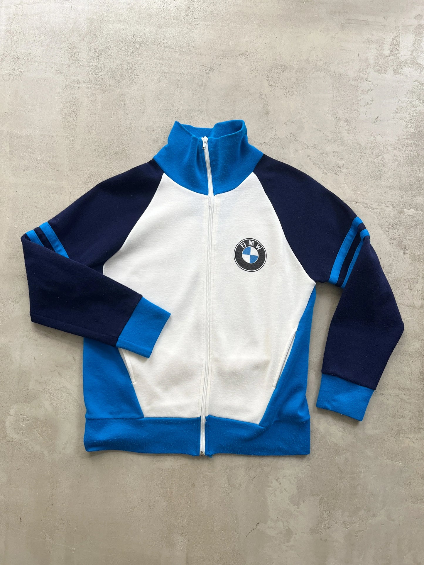 NAVY/WHITE BMW JACKET - 1990S - M/S