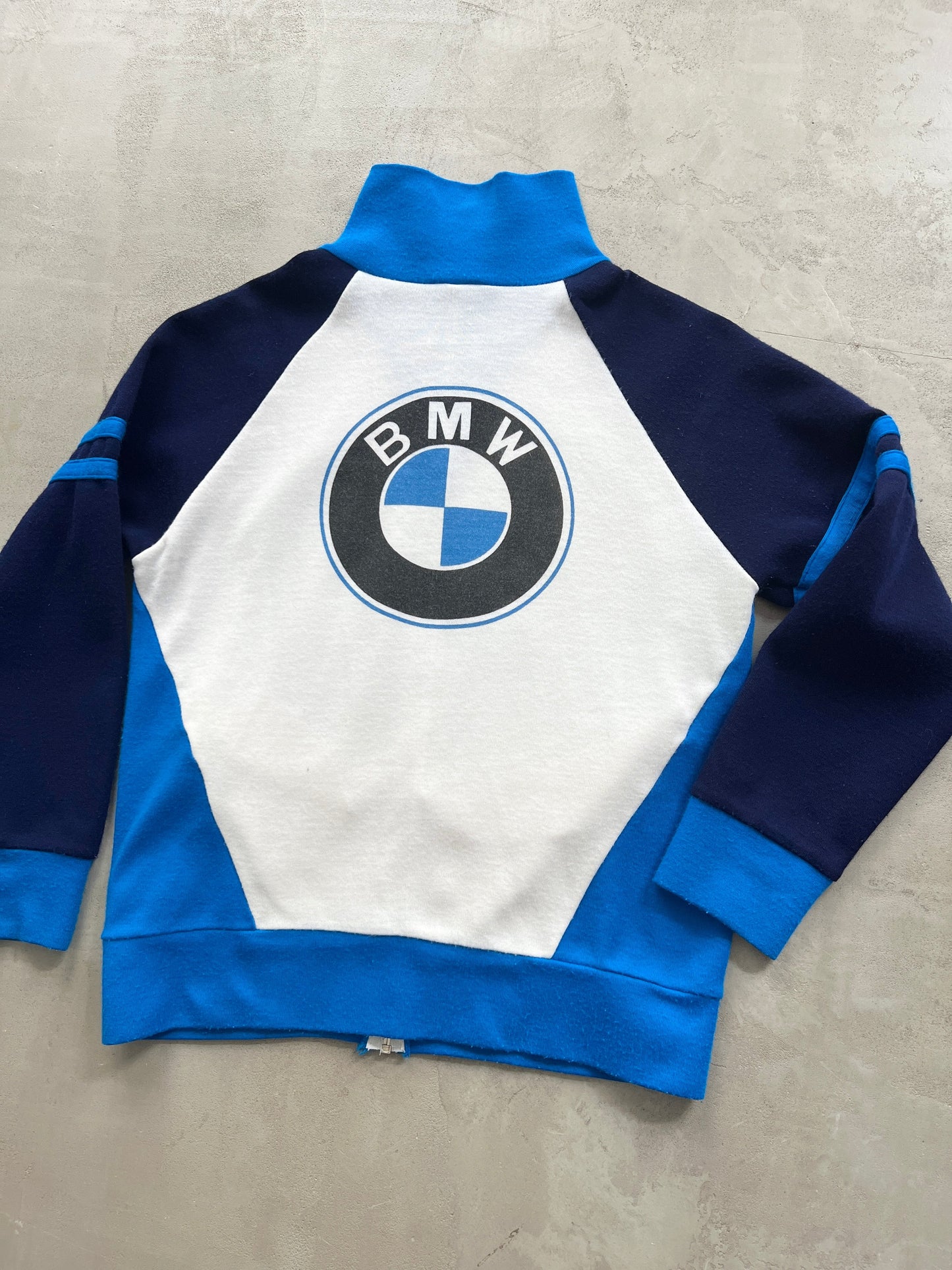 NAVY/WHITE BMW JACKET - 1990S - M/S