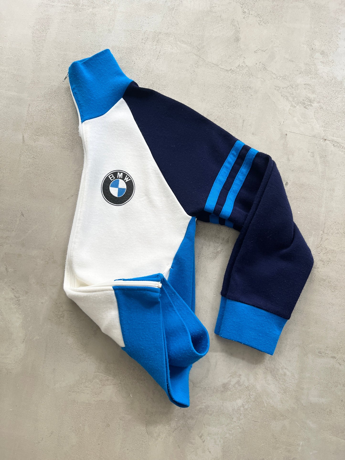 NAVY/WHITE BMW JACKET - 1990S - M/S