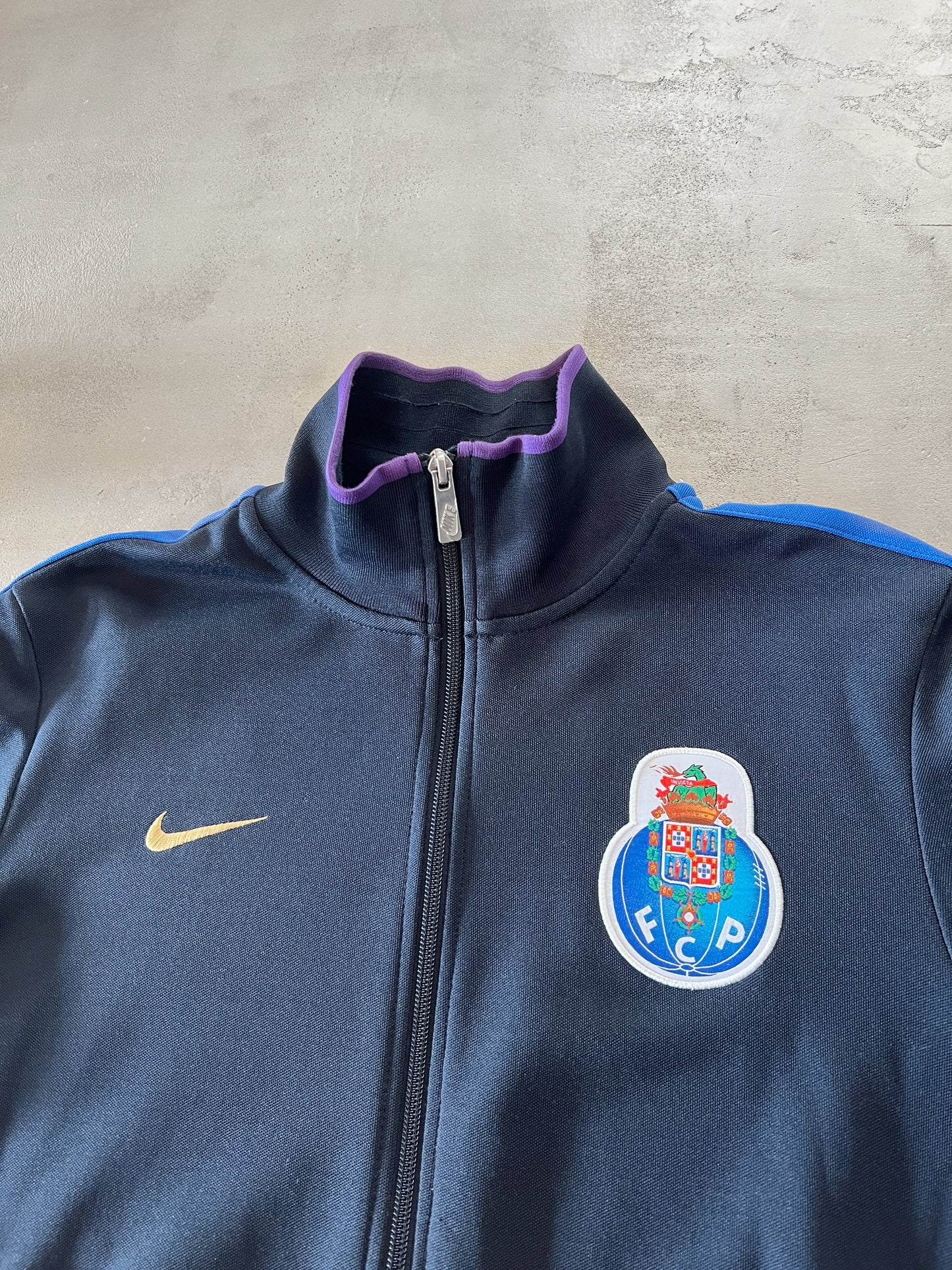 NAVY FC PORTO NIKE TRACK JACKET - 2000S - M