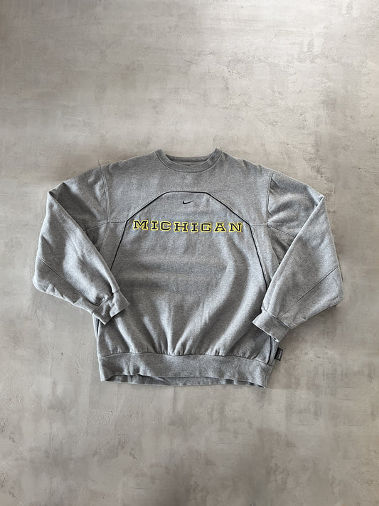 GREY MICHIGAN STATE NIKE SWEATER - 2000S - XL/L