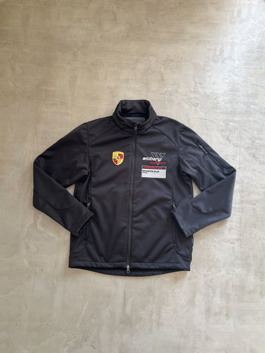 BLACK PORSCHE RACING JACKET - 2000S - L/M