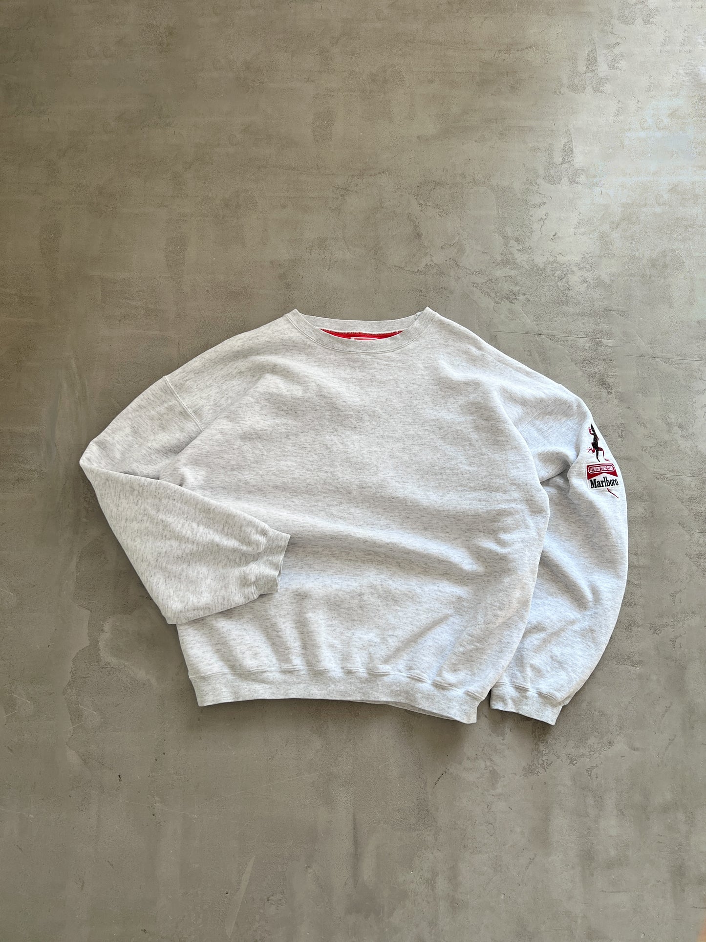 GREY MARLBORO SWEATER - 1990S - L/XL