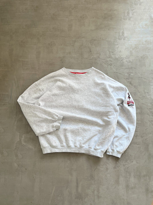 GREY MARLBORO SWEATER - 1990S - L/XL