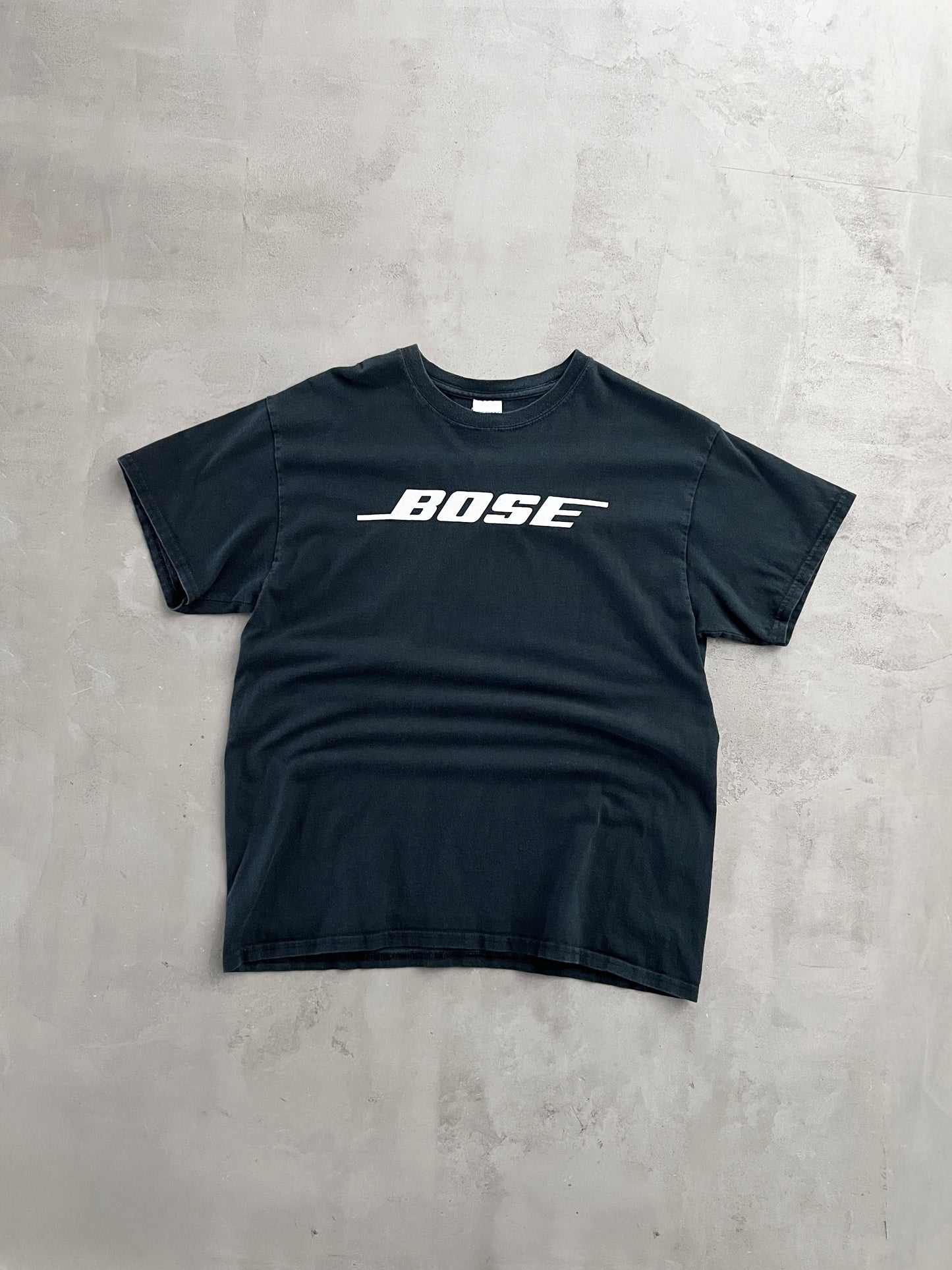 FADED BLACK BOSE TEE - 2000S - L/M