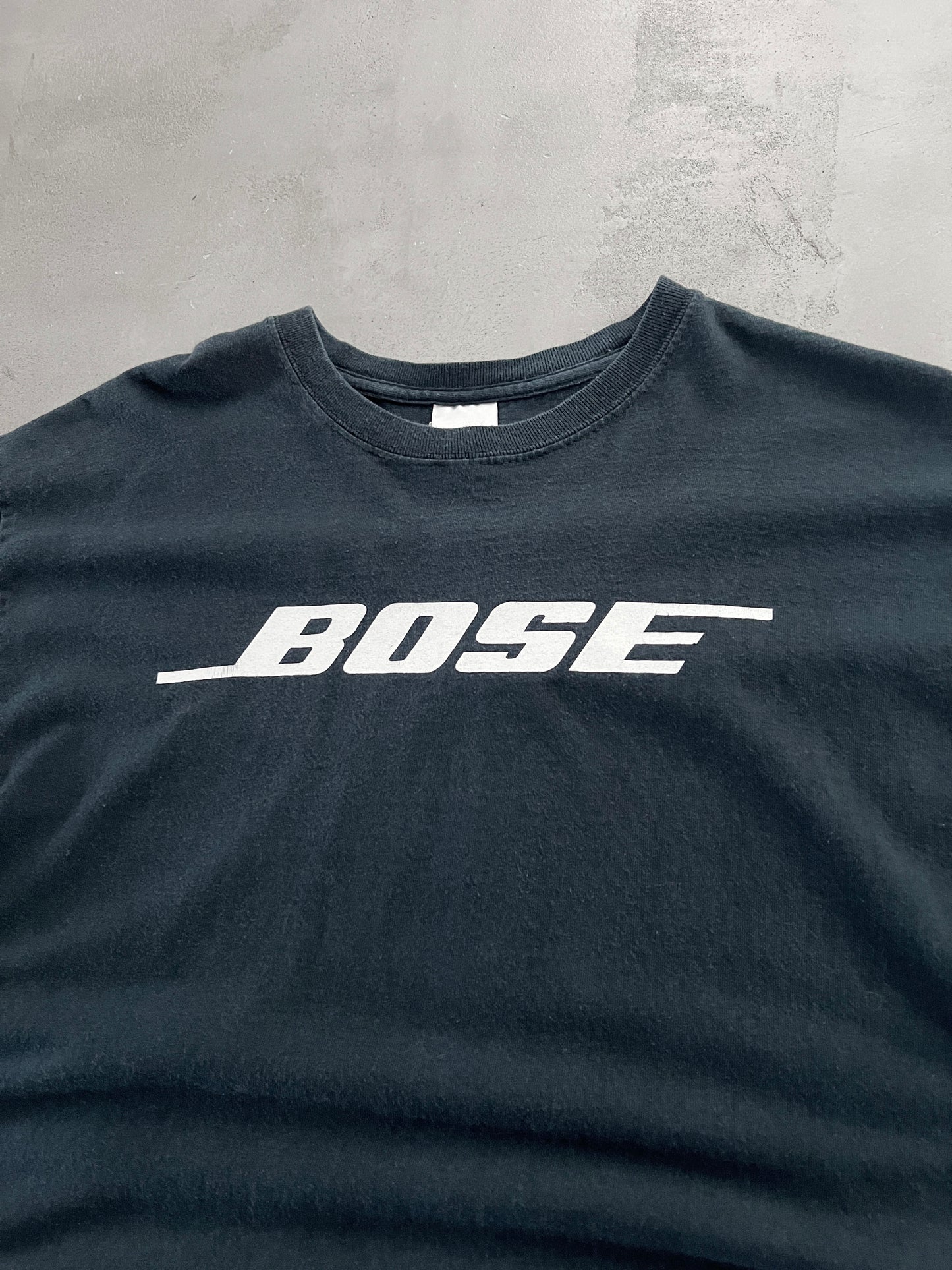 FADED BLACK BOSE TEE - 2000S - L/M