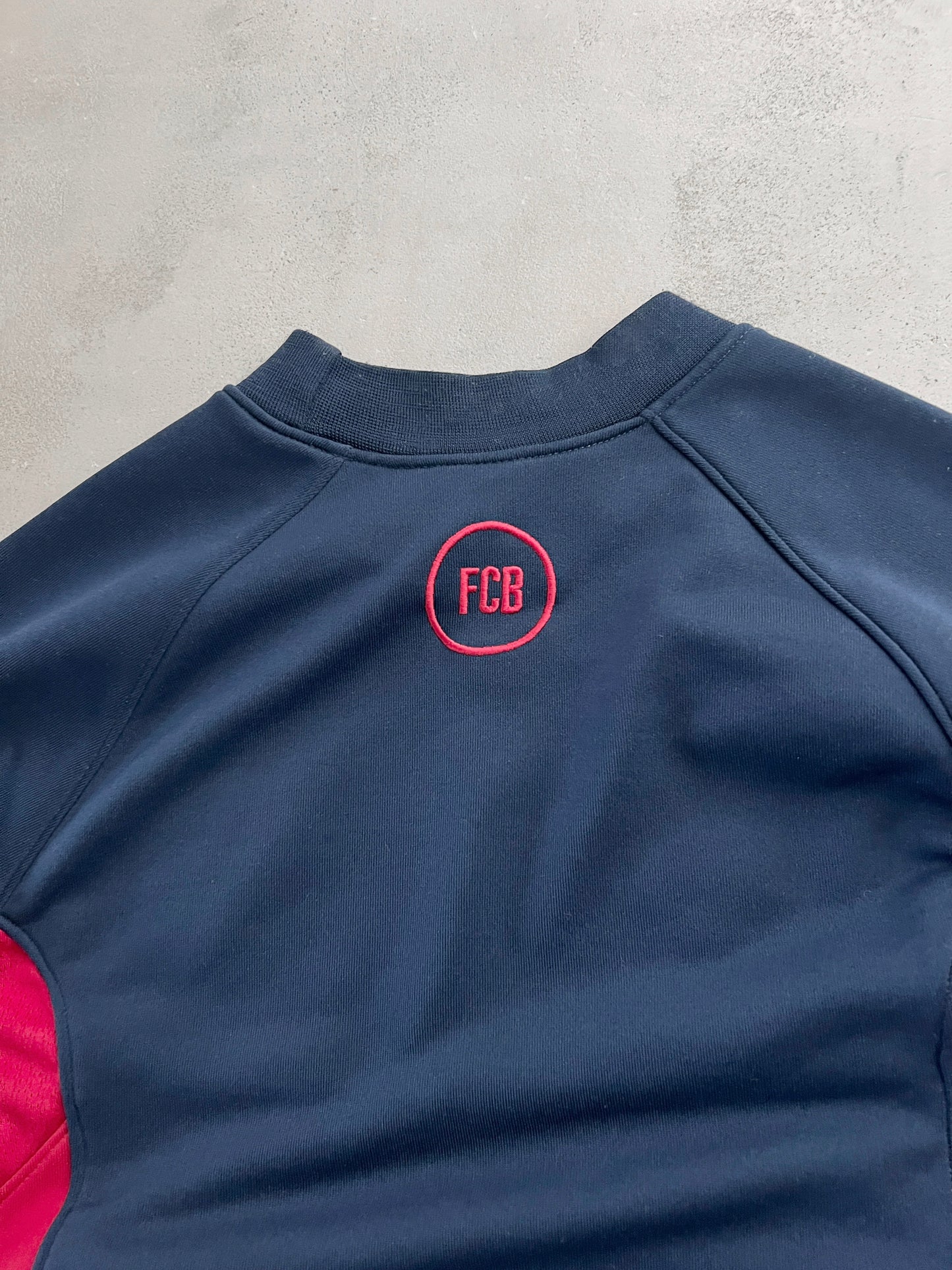 NAVY FC BARCELONA NIKE SWEATER - 2000S - M