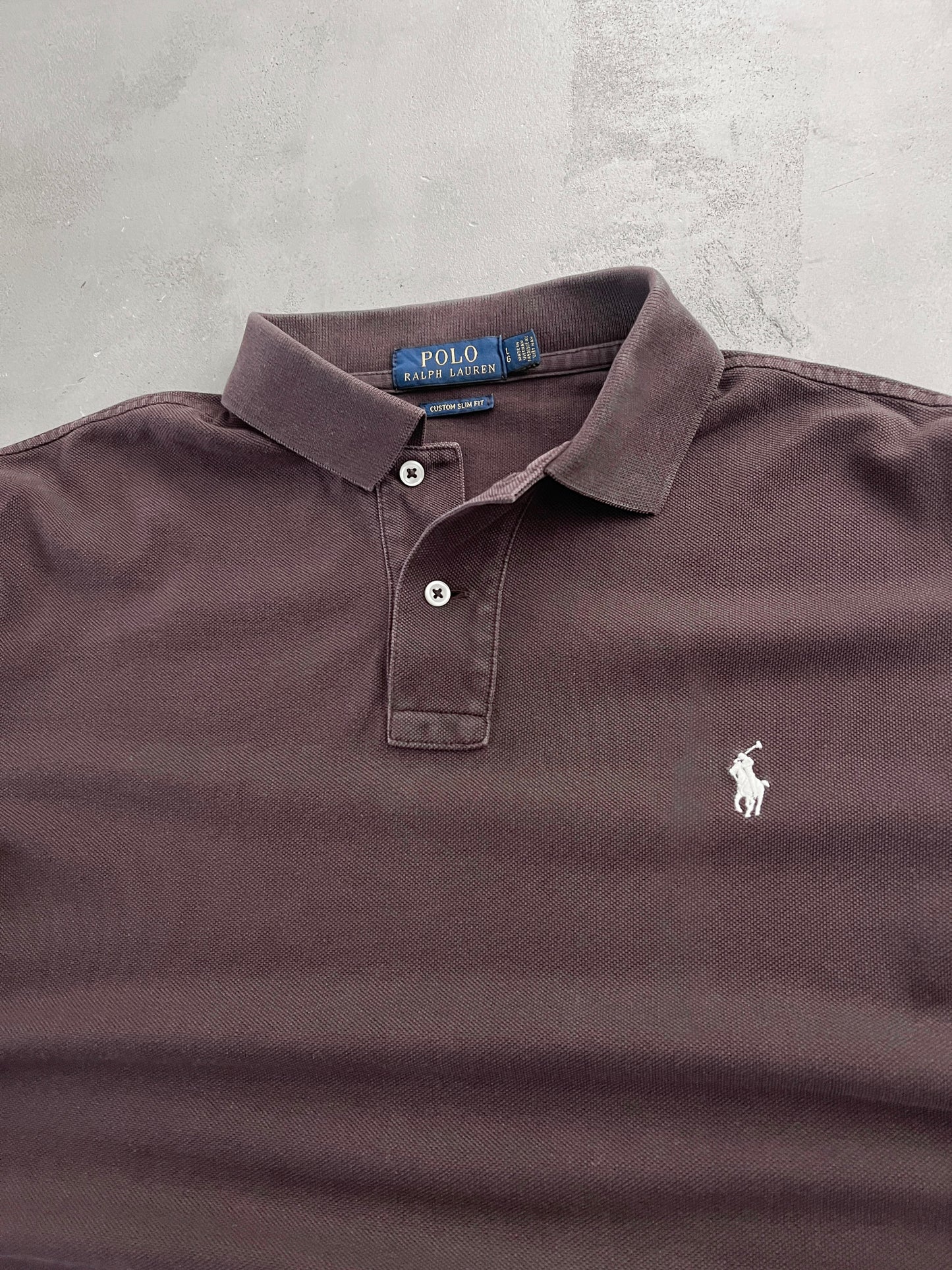 MOCHA POLO RALPH LAUREN LONGSLEEVE - 2000S - L