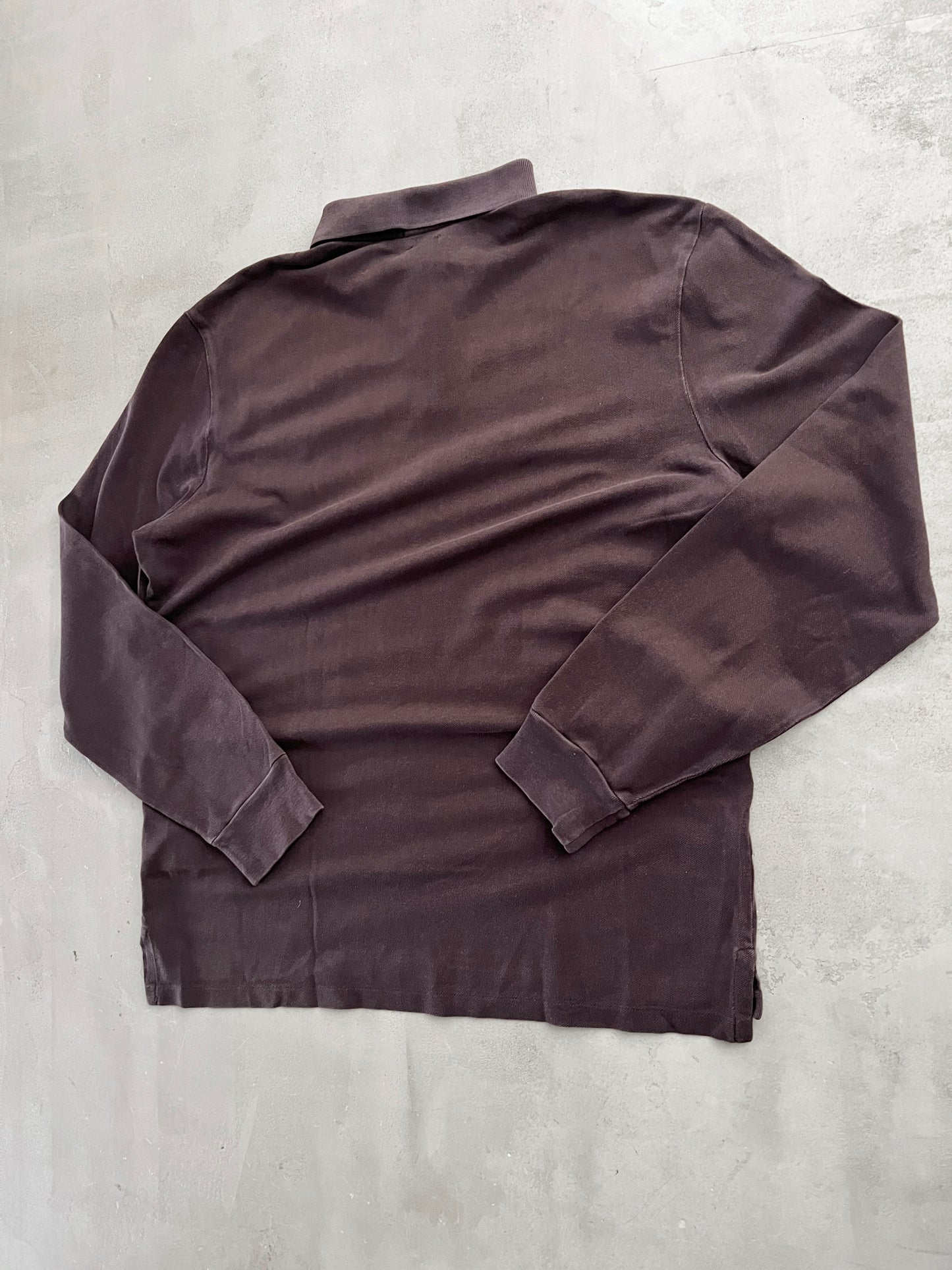 MOCHA POLO RALPH LAUREN LONGSLEEVE - 2000S - L