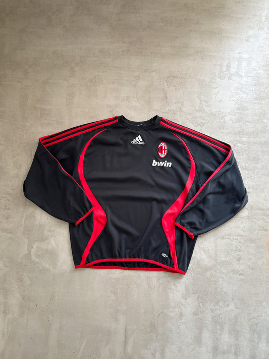 BLACK/RED AC MILAN SWEATER - 2000S - M