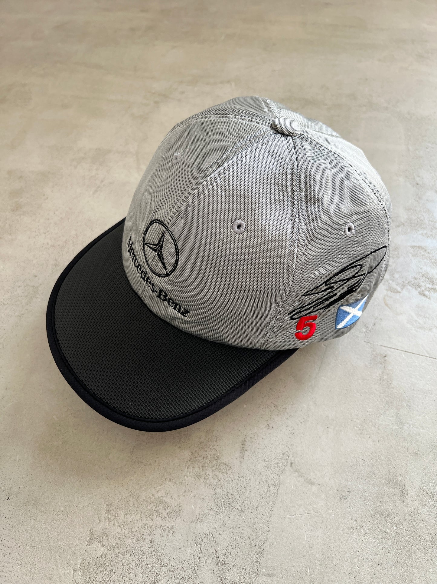 GREY MERCEDES BENZ X MCLAREN RACING CAP - 1990S