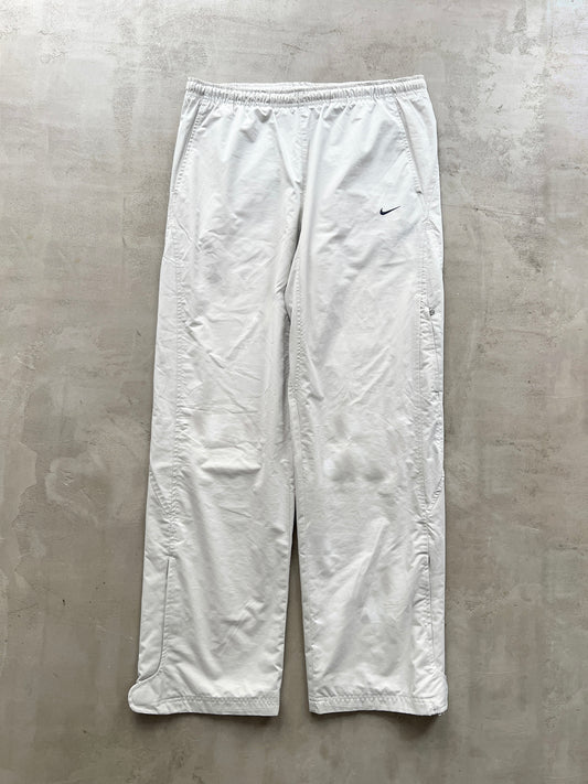 LIGHT BEIGE NIKE TRACK PANTS - 2000S - L