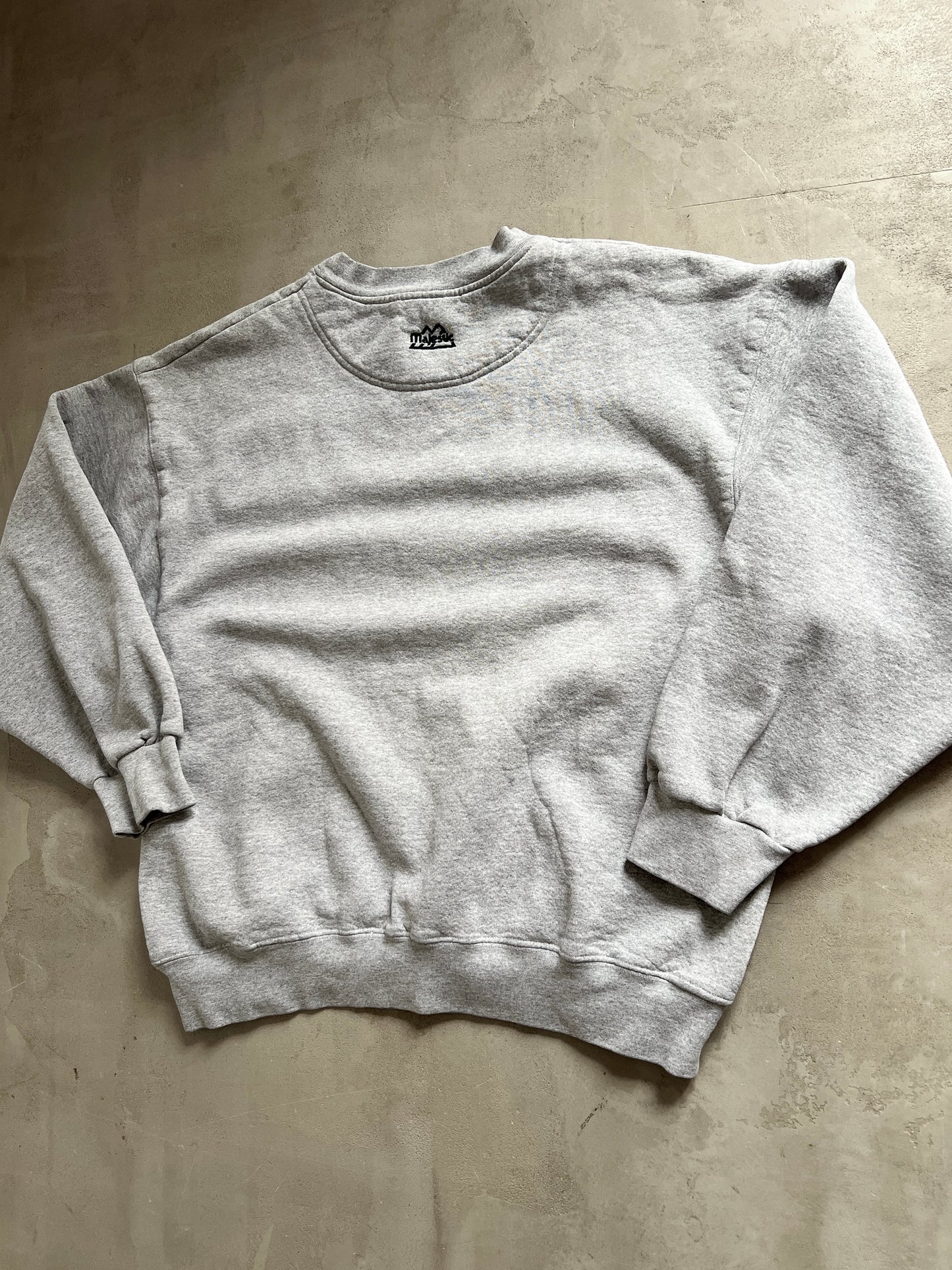 GREY YANKEES SWEATER - 1990S - L