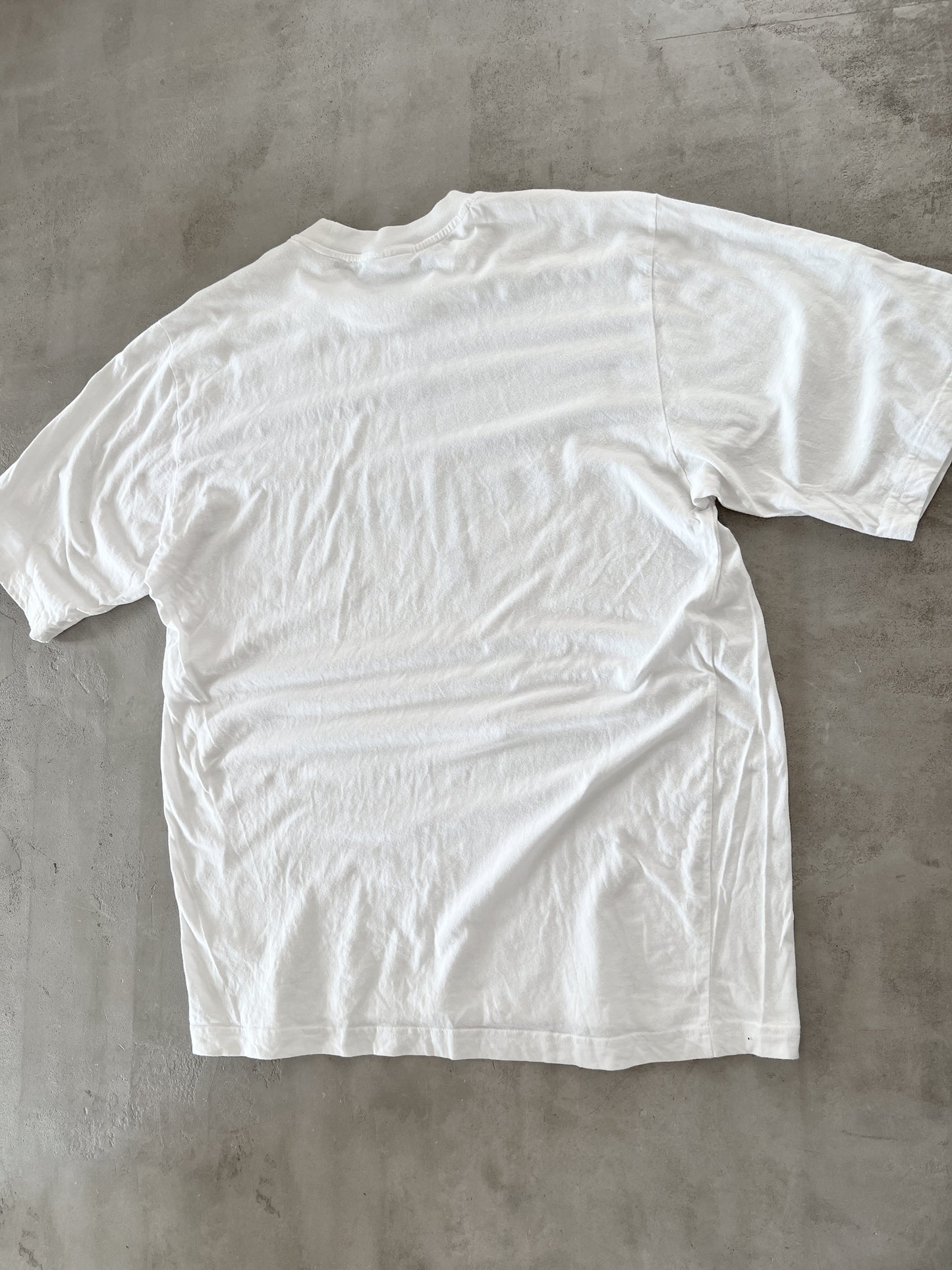 WHITE/BABY BLUE MARSEILLE TEE - 2000S - XL