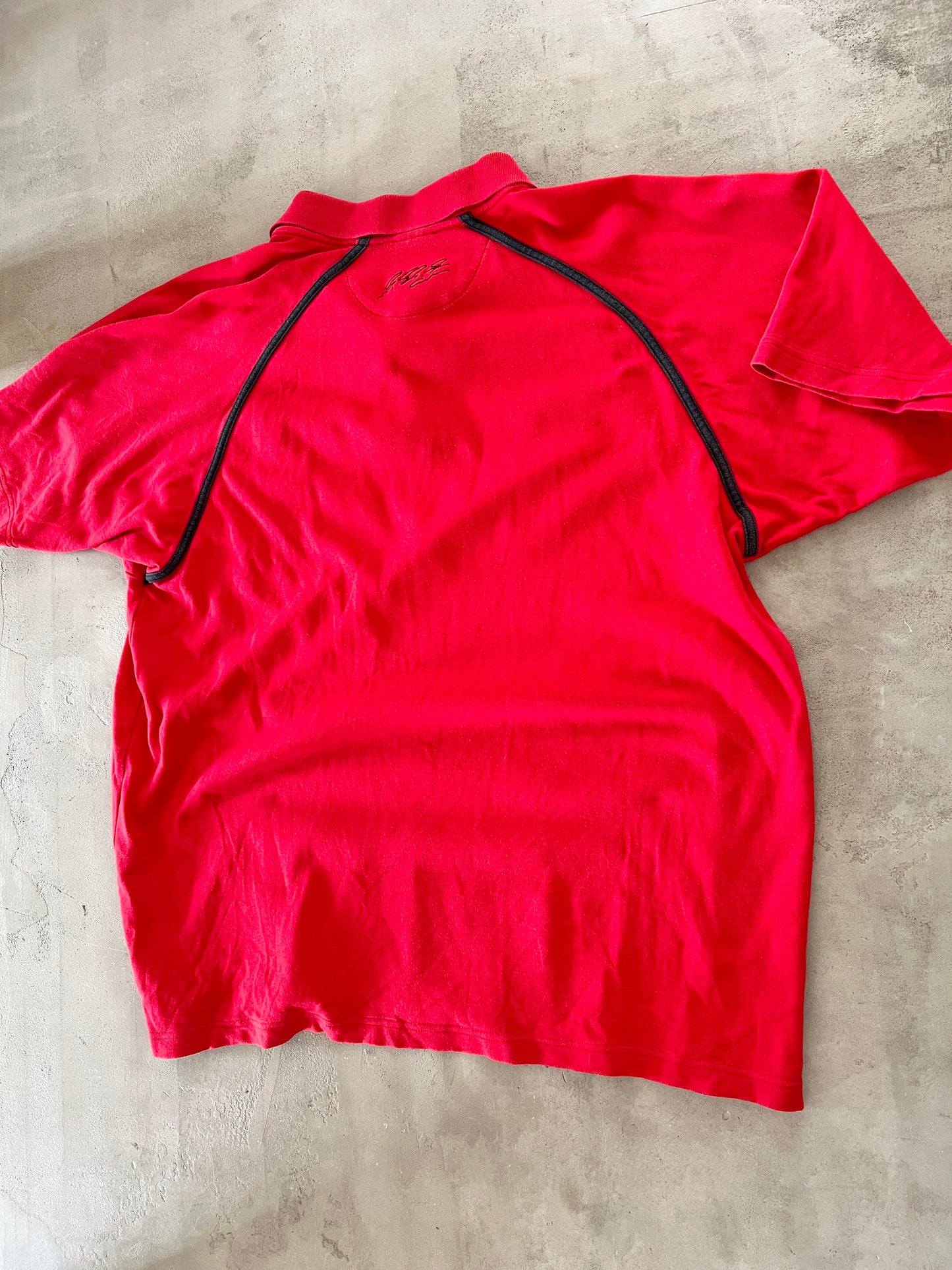 RED FERRARI RACING POLO - 2002 - XL/XXL
