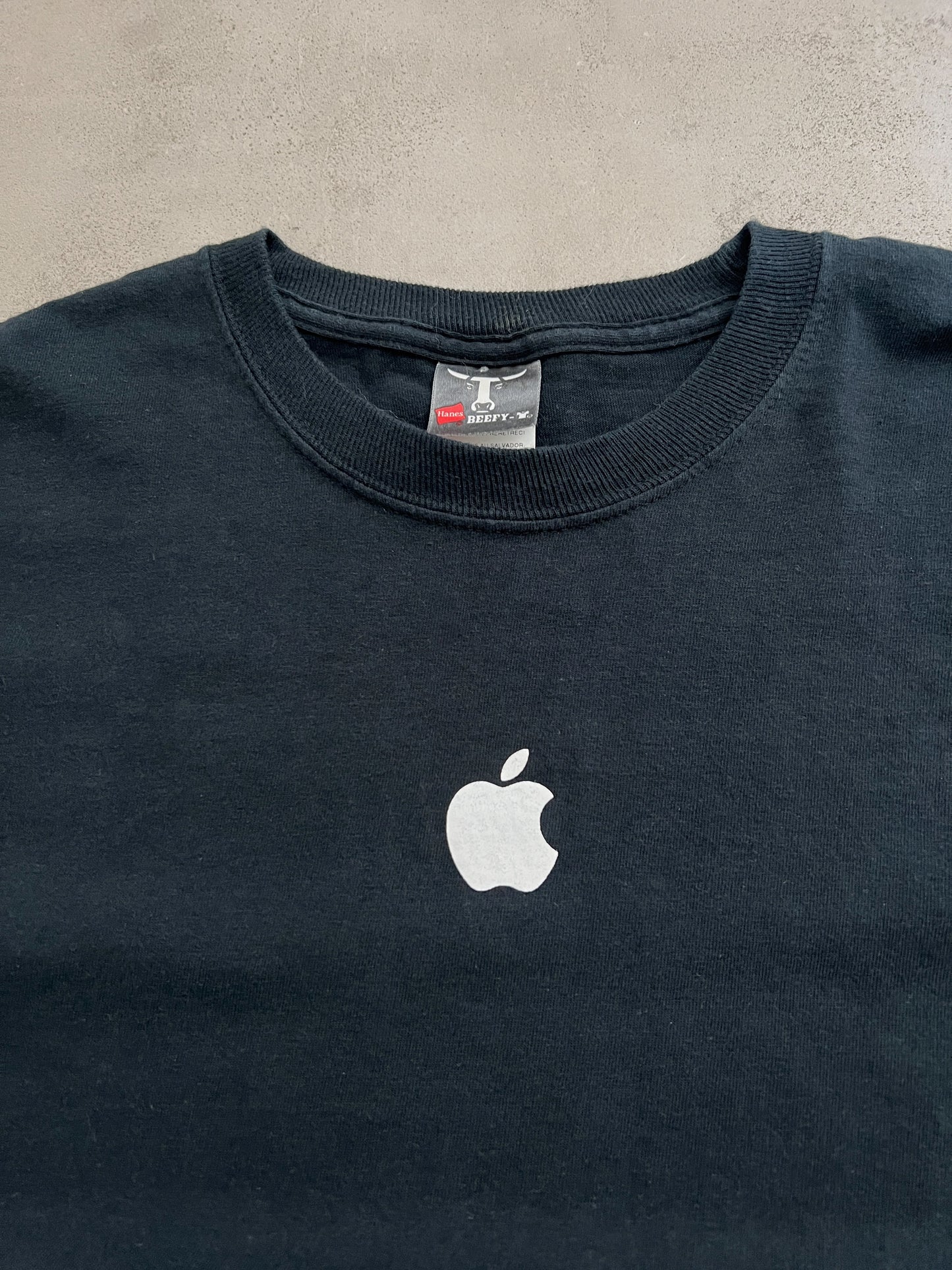 FADED BLACK APPLE PROMO TEE - 2000S - L