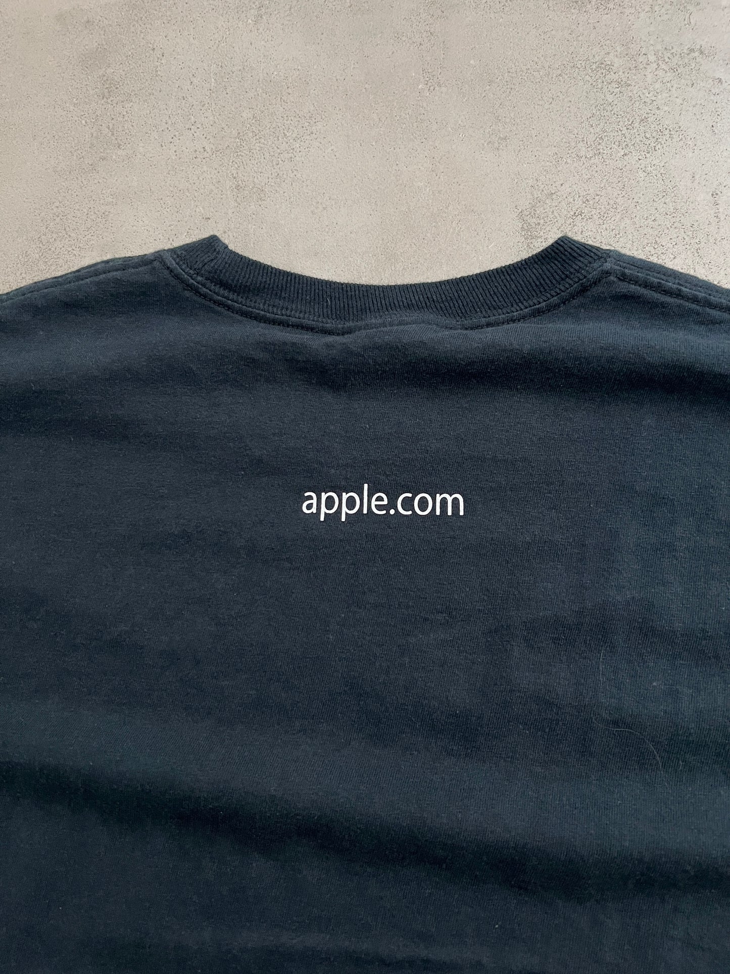 FADED BLACK APPLE PROMO TEE - 2000S - L