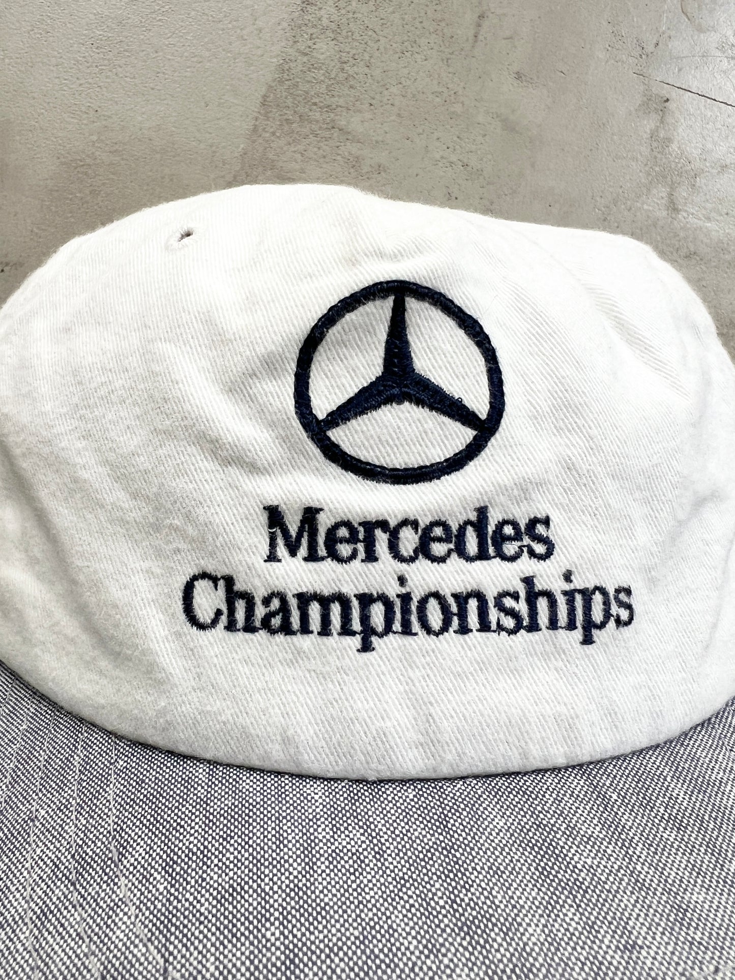 LIGHT BEIGE MERCEDES BENZ F1 RACING CAP - 1990S