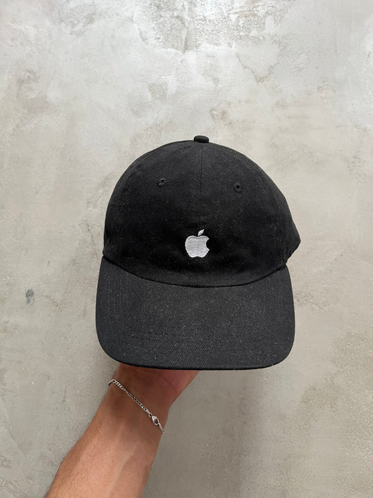 BLACK APPLE CAP - 1990S