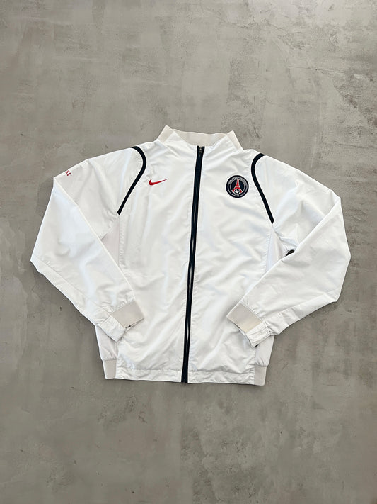WHITE PSG NIKE TRACK JACKET - 2000S - M