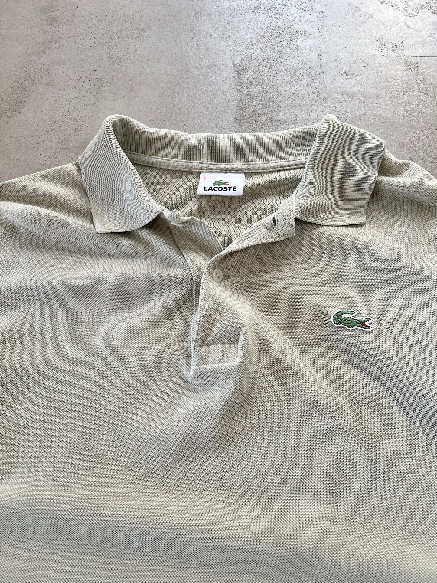 CREME LACOSTE LONGSLEEVE - 2000S - L