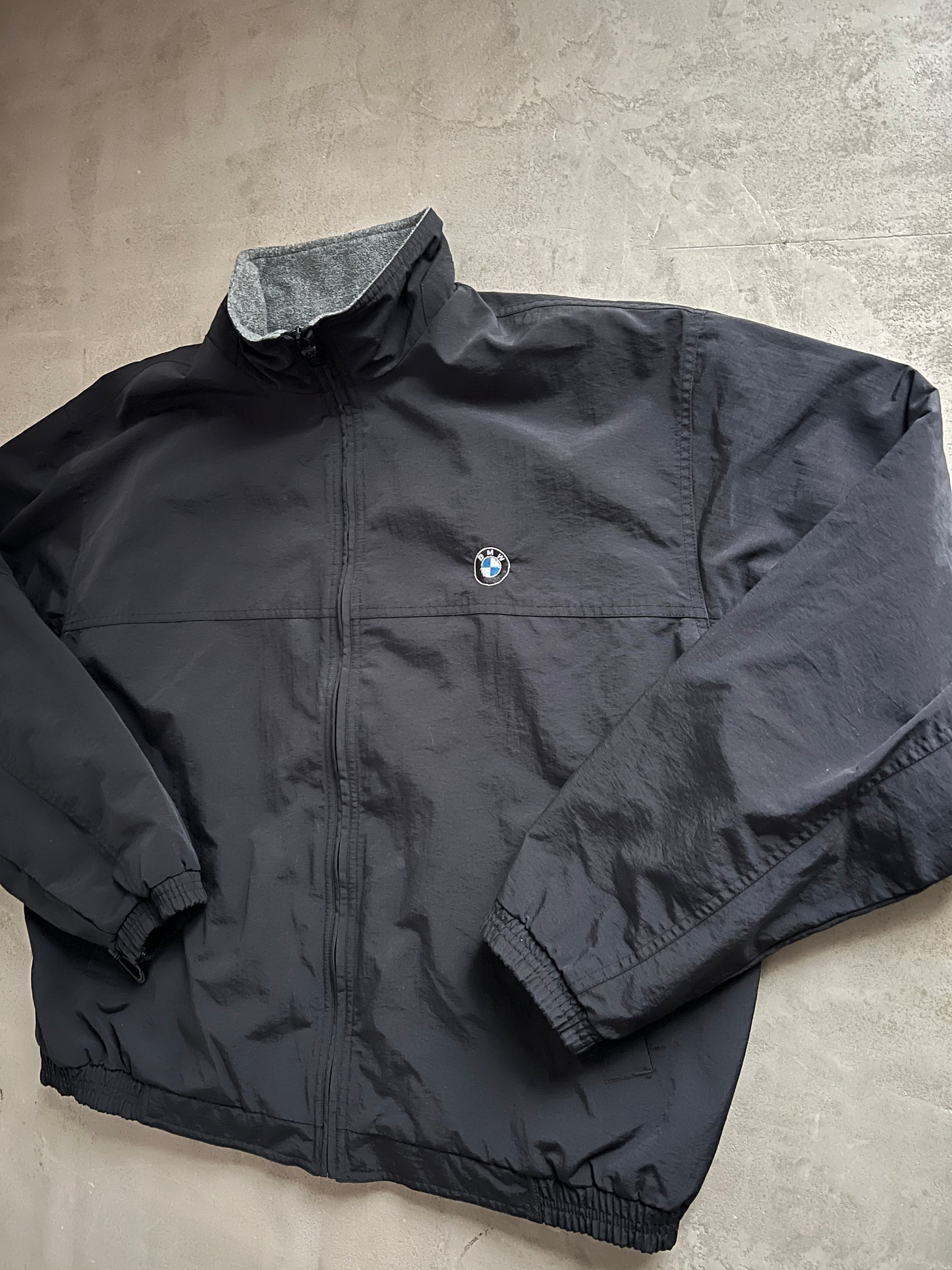 BLACK BMW JACKET - 1990S - L