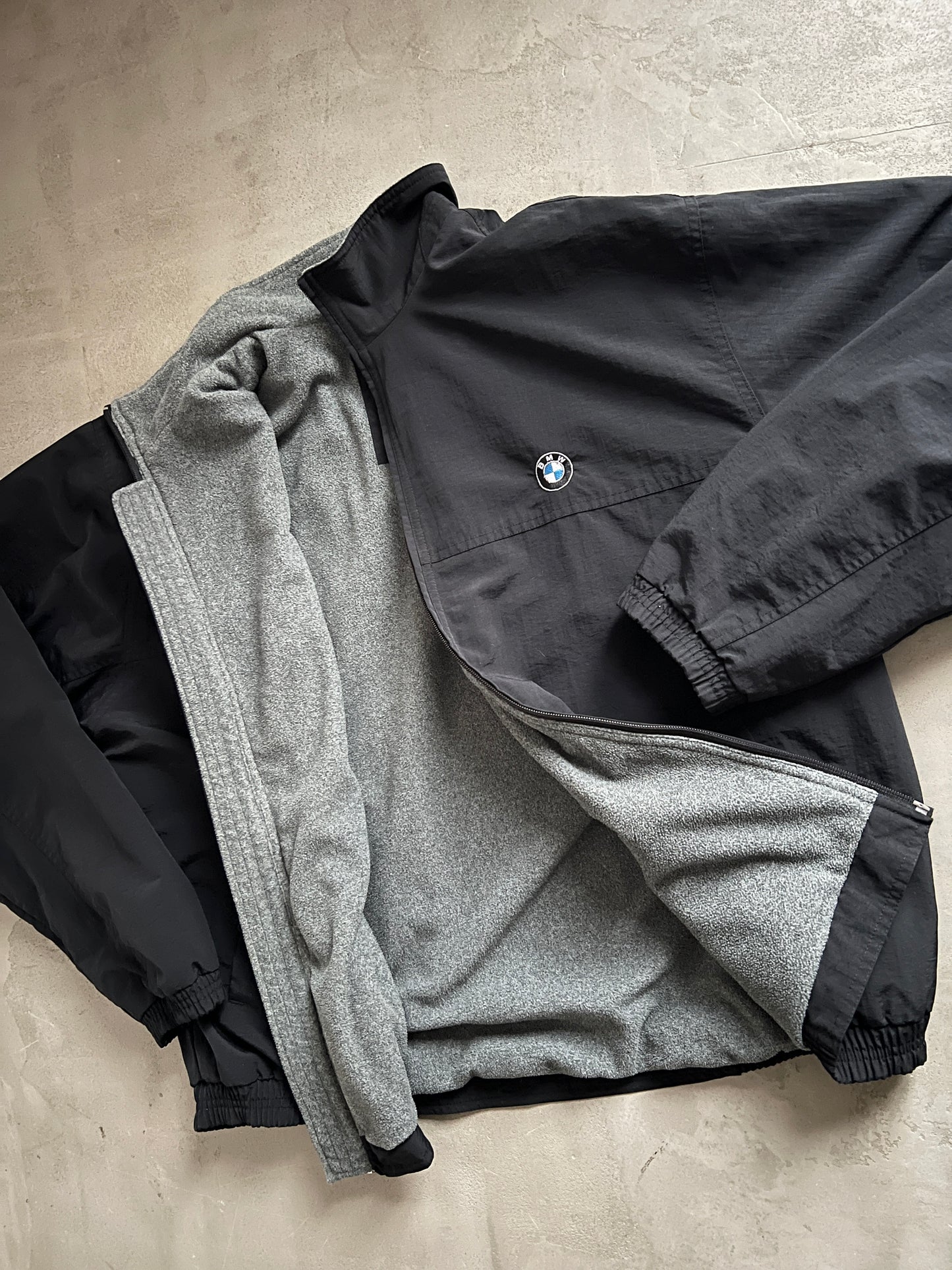 BLACK BMW JACKET - 1990S - L