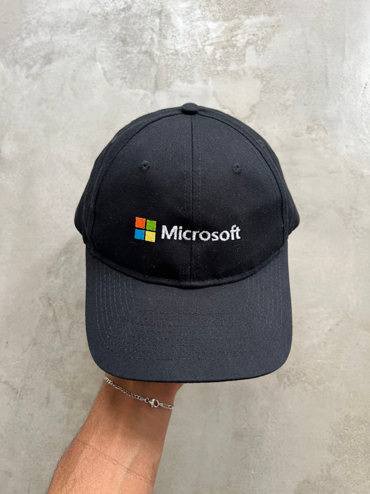 BLACK MICROSOFT PROMO CAP - 2000S