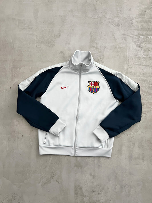 GREY FC BARCELONA NIKE JACKET - 2000S - S/M