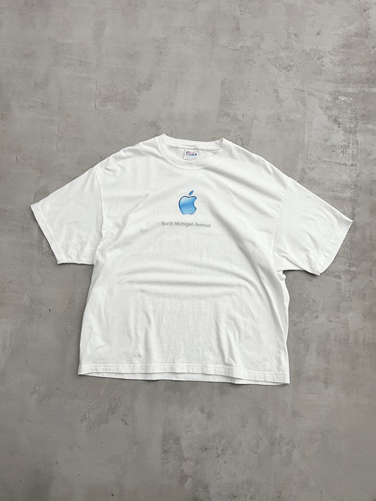 WHITE APPLE PROMO TEE - 2000S - L